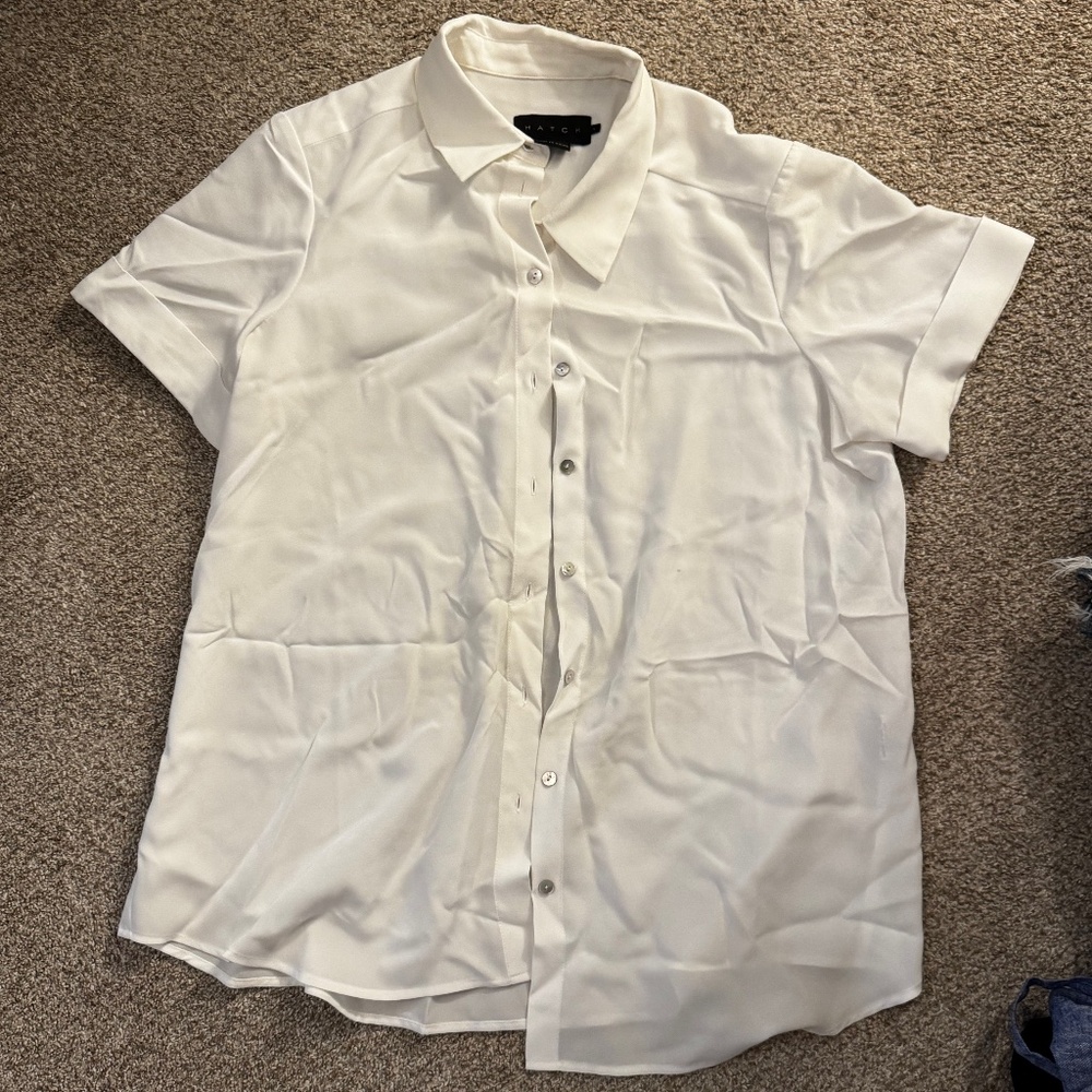 Hatch Maternity Button up, Ivory, Size 1
